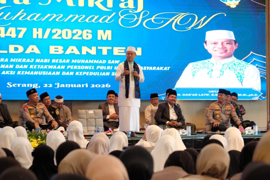 Polda Banten Gelar Peringatan Isra Mikraj Nabi Muhammad SAW Tahun 1447 H / 2026 M 6 WhatsApp Image 2026 01 22 at 18.05.02